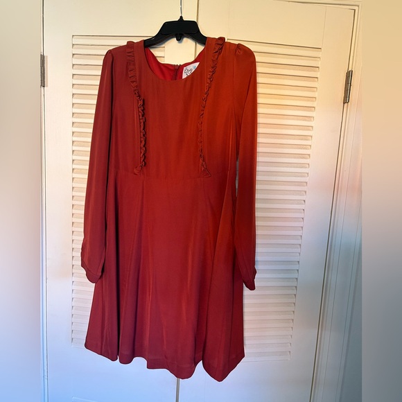 Rust colored ModCloth dress - Picture 1 of 4